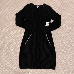 Black sweater dress